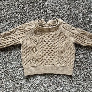 Lightly Worn 1 x Gap Baby Cable Knit Sweater, Size 3-6 months.
